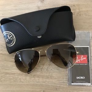 Ray Ban large gold aviators